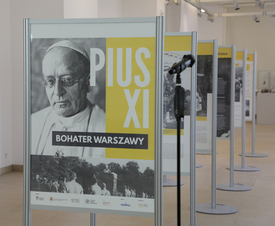 Otwarcie wystawy „Pius XI – bohater Warszawy” – 31 maja 2021. Fot. Piotr Życieński (IPN)