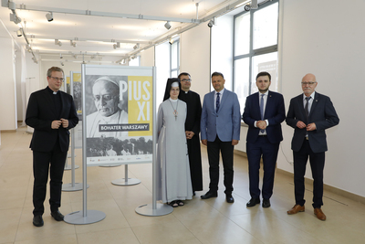 Otwarcie wystawy „Pius XI – bohater Warszawy” – 31 maja 2021. Fot. Piotr Życieński (IPN)