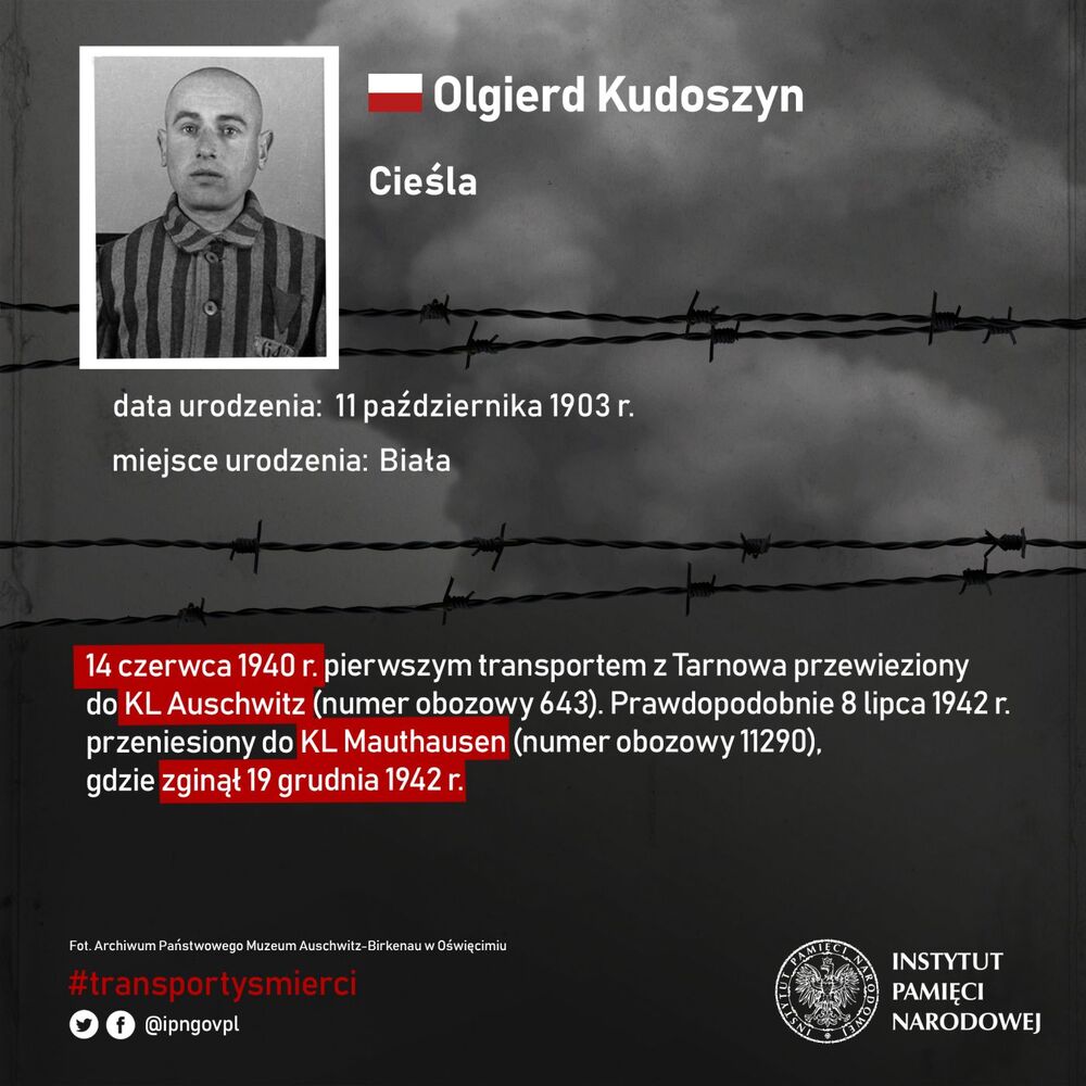 Pierwszy transport śmierci – infografiki