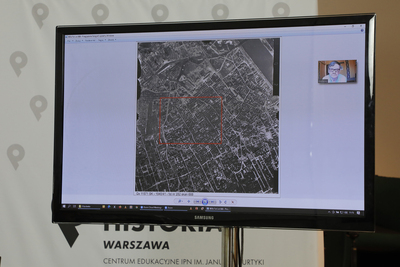 Dyskusja „KL Warschau – niemiecki nazistowski obóz koncentracyjny w Warszawie (1943–1944)” – 11 czerwca 2021. Fot. Piotr Życieński (IPN)