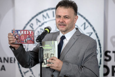 Adam Hlebowicz, redaktor publikacji „Zostali na Wschodzie. Słownik inteligencji polskiej w ZSRS 1945–1991” – Warszawa, 23 czerwca 2021. Fot. Sławek Kasper (IPN)
