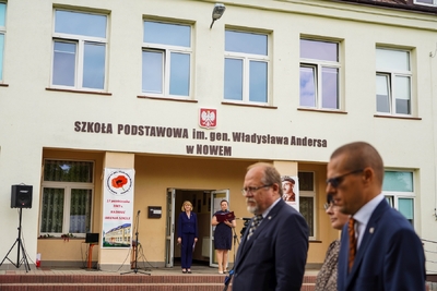 Uroczystości odsłonięcia pomnika gen. Władysława Andersa – Nowe, 25 czerwca 2021. Fot. Mateusz Niegowski (IPN)