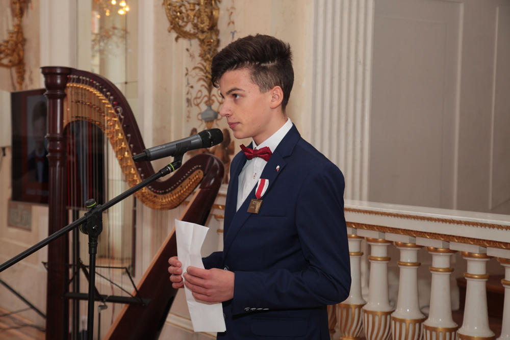 Jakub Vaugon, laureat nagrody „Świadek Historii” dla osób z zagranicy w 2018 r. Fot. Piotr Życieński (IPN)