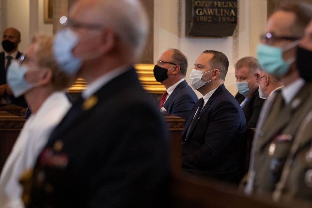 Msza św. w intencji Ojczyzny i polskich żołnierzy w Katedrze Polowej Wojska Polskiego – Warszawa, 15 sierpnia 2021. Fot. Mikołaj Bujak (IPN)