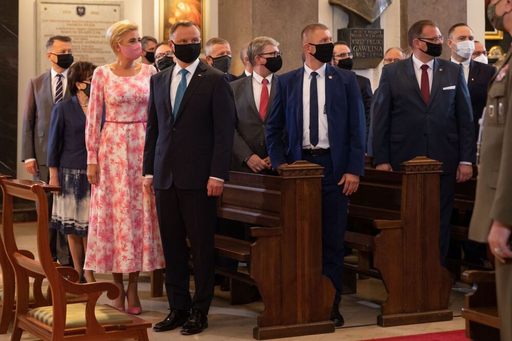 Msza św. w intencji Ojczyzny i polskich żołnierzy w Katedrze Polowej Wojska Polskiego – Warszawa, 15 sierpnia 2021. Fot. Mikołaj Bujak (IPN)