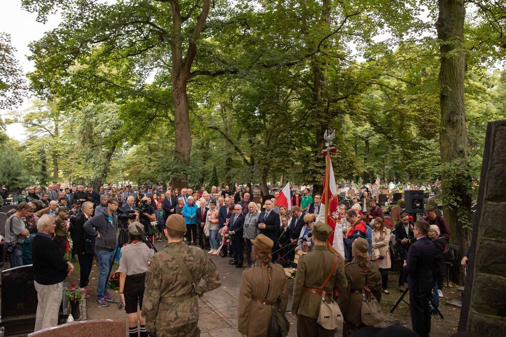 Uroczystości w 75. rocznicę śmierci Danuty Siedzikówny „Inki” oraz Feliksa Selmanowicza „Zagończyka” – Gdańsk, 28 sierpnia 2021. Fot. Mikołaj Bujak (IPN)