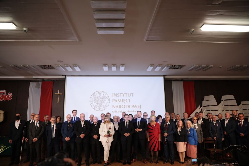 Uroczystość wręczenia Krzyży Wolności i Solidarności w Gdańsku – 31 sierpnia 2021. Fot. Mikołaj Bujak (IPN)