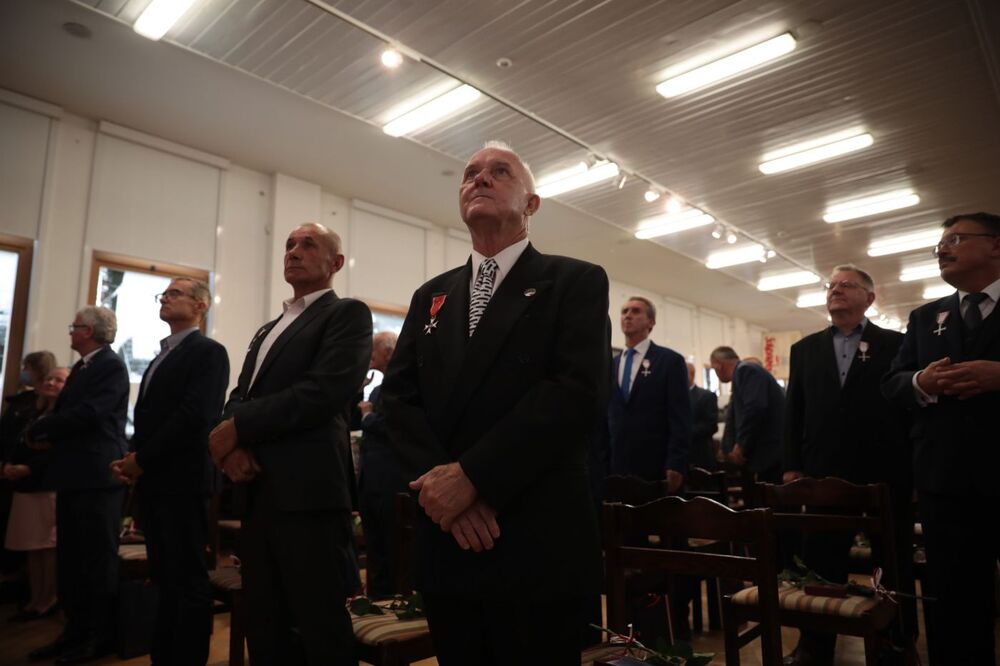 Uroczystość wręczenia Krzyży Wolności i Solidarności w Gdańsku – 31 sierpnia 2021. Fot. Mikołaj Bujak (IPN)