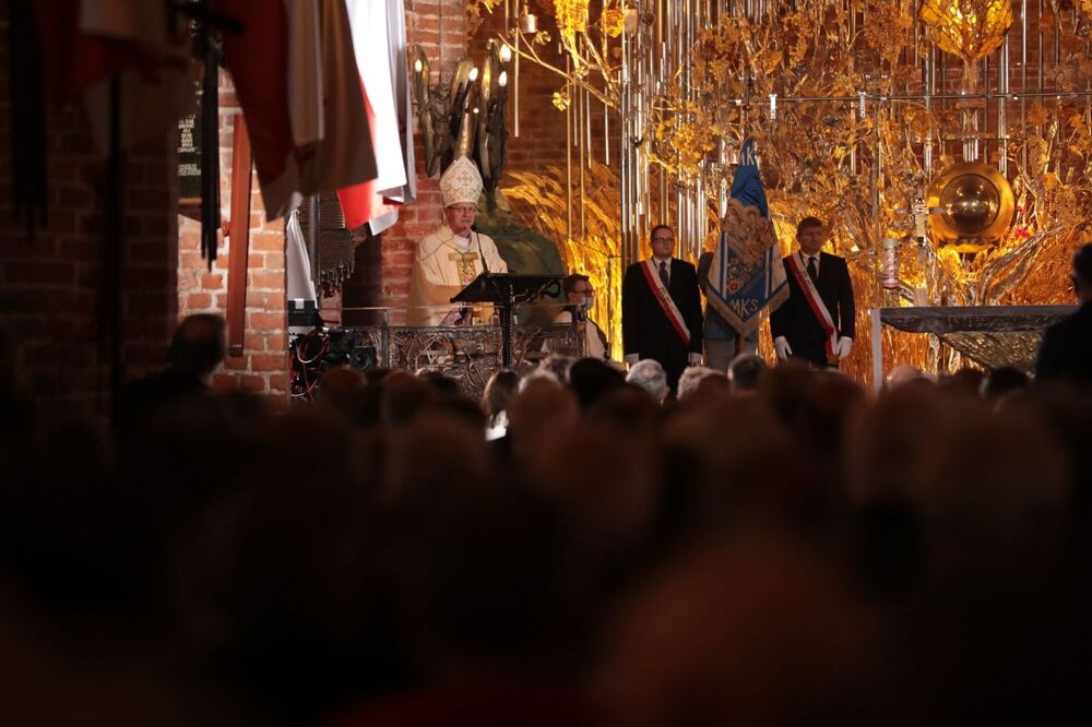 Obchody zakończyła uroczysta Msza św. w bazylice św. Brygidy – 31 sierpnia 2021. Fot. Mikołaj Bujak (IPN)