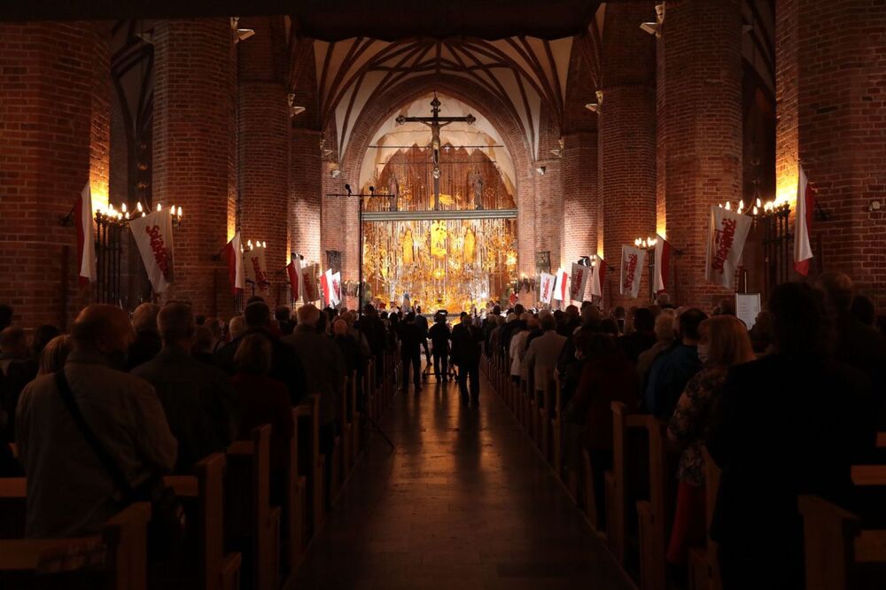 Obchody zakończyła uroczysta Msza św. w bazylice św. Brygidy – 31 sierpnia 2021. Fot. Mikołaj Bujak (IPN)