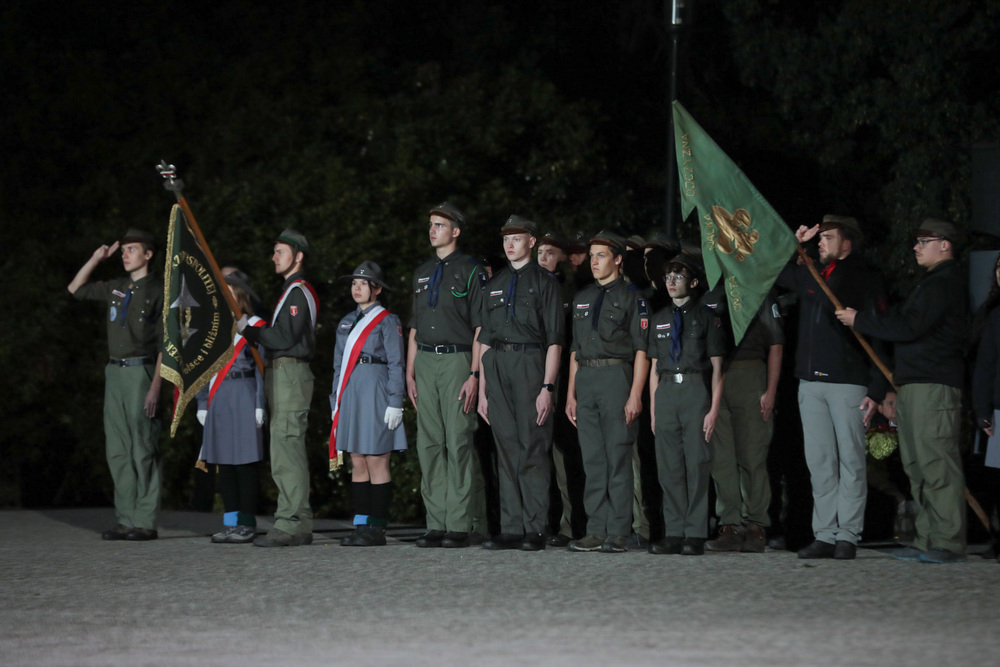 Uroczystości rocznicowe pod pomnikiem Obrońców Wybrzeża na Westerplatte – Gdańsk, 1 września 2021. Fot. Mikołaj Bujak (IPN)