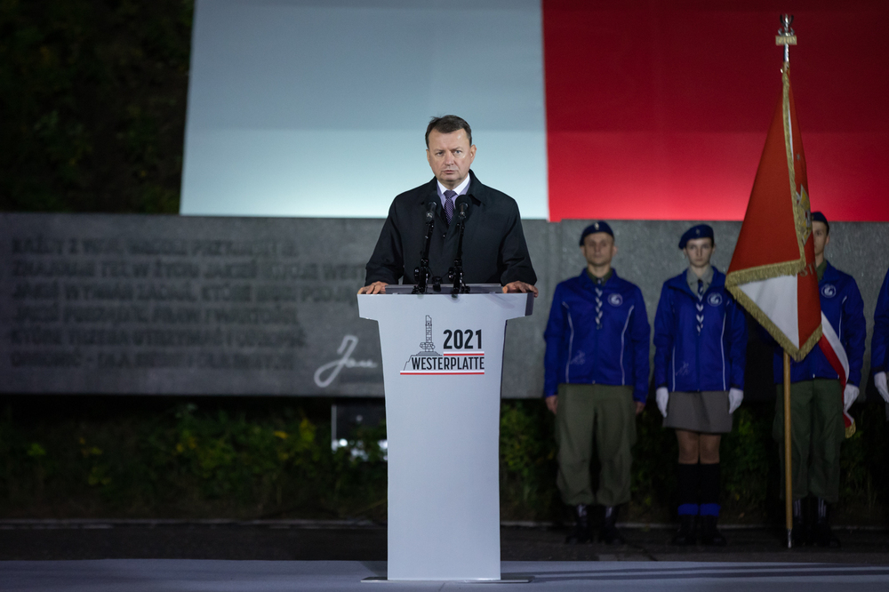 Uroczystości rocznicowe pod pomnikiem Obrońców Wybrzeża na Westerplatte – Gdańsk, 1 września 2021. Fot. Mikołaj Bujak (IPN)