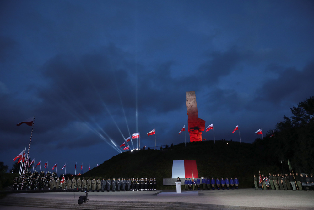 Uroczystości rocznicowe pod pomnikiem Obrońców Wybrzeża na Westerplatte – Gdańsk, 1 września 2021. Fot. Mikołaj Bujak (IPN)