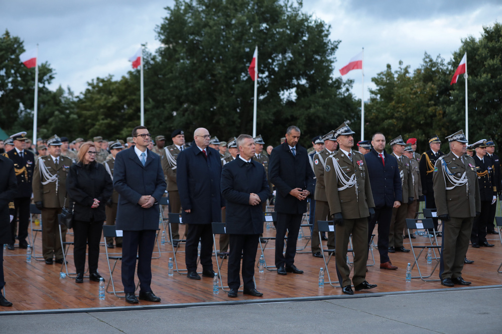 Uroczystości rocznicowe pod pomnikiem Obrońców Wybrzeża na Westerplatte – Gdańsk, 1 września 2021. Fot. Mikołaj Bujak (IPN)