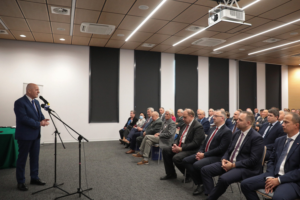 Uroczystość wręczenia dawnym opozycjonistom Krzyży Wolności i Solidarności – Bydgoszcz, 3 września 2021. Fot. Mikołaj Bujak (IPN)