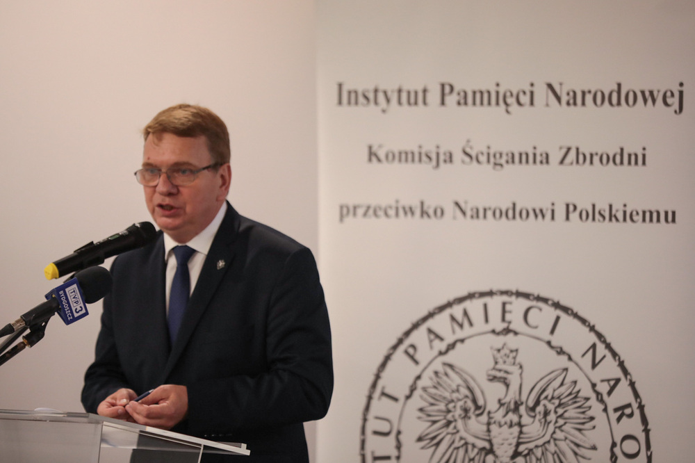 W uroczystości wziął udział dyrektor gdańskiego oddziału IPN prof. dr hab. Mirosław Golon – Bydgoszcz, 3 września 2021. Fot. Mikołaj Bujak (IPN)