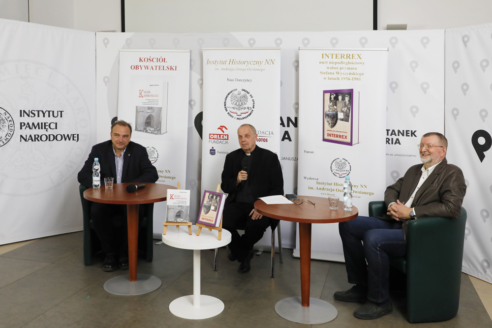 Rozmowa o roli kardynała Stefana Wyszyńskiego w kształtowaniu opozycji niepodległościowej – 6 września 2021. Fot. Piotr Życieński (IPN)