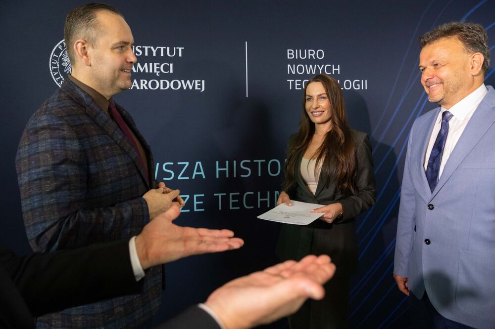Konferencja prasowa na temat powołania Biura Nowych Technologii – 13 września 2021. Fot. Mikołaj Bujak (IPN)