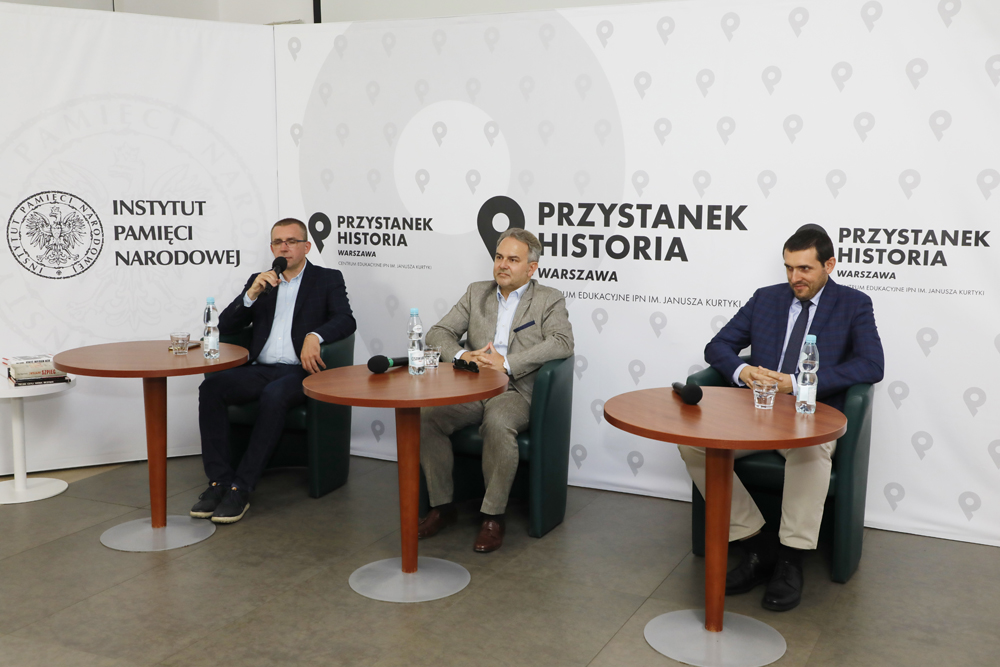 Dyskusja „Jak powstał Zarząd Wywiadu UOP?” z cyklu „Historia zza kulis” – 7 września 2021. Fot. Piotr Życieński (IPN)