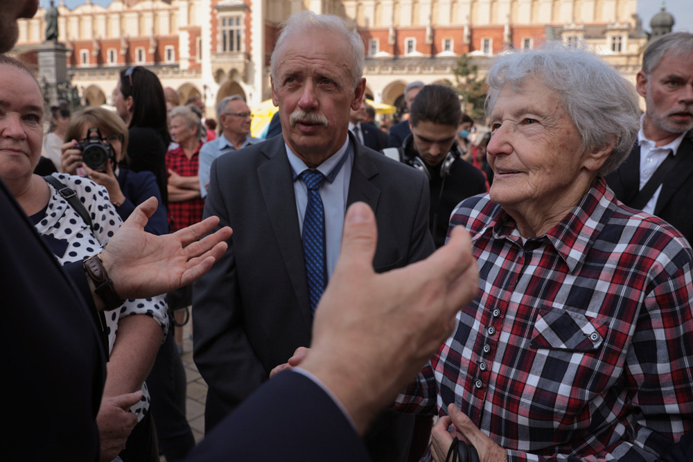 Uroczystości upamiętniające ks. Władysława Gurgacza, Ryszarda Kłaputa i ppor. Tadeusza Zajączkowskiego – Kraków, 14 września 2021. Fot. Mikołaj Bujak (IPN)