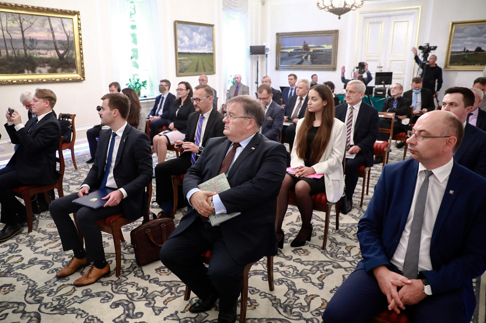 Dyskusja „Polska i Ukraina w latach 30. i 40. XX wieku – 25 lat współpracy archiwalno-historycznej” – Warszawa, 14 września 2021. Fot. Sławek Kasper (IPN)