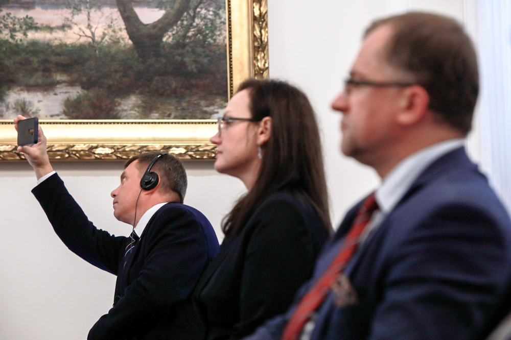 Dyskusja „Polska i Ukraina w latach 30. i 40. XX wieku – 25 lat współpracy archiwalno-historycznej” – Warszawa, 14 września 2021. Fot. Sławek Kasper (IPN)