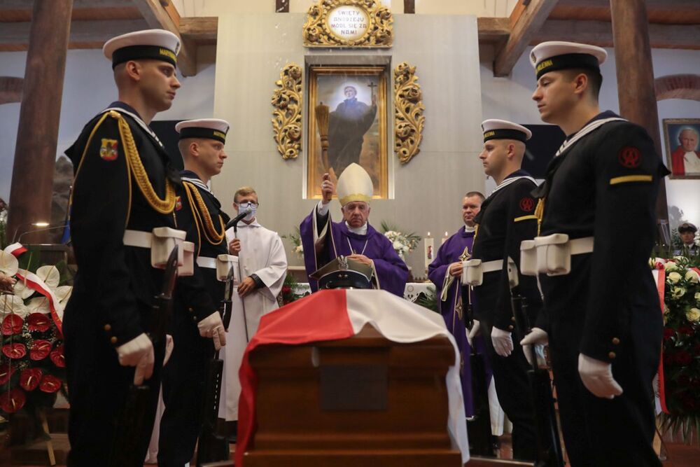 Uroczystości pogrzebowe Antoniego Wąsowicza ps. „Roch” – Golczewo, 16 września 2021. Fot. Mikołaj Bujak (IPN)