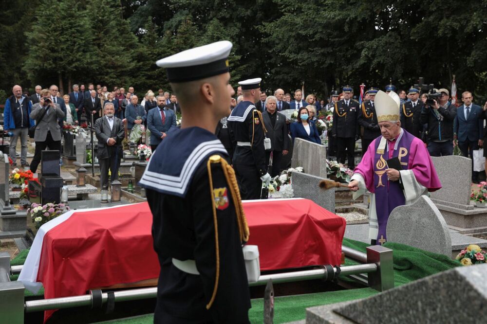 Uroczystości pogrzebowe Antoniego Wąsowicza ps. „Roch” – Golczewo, 16 września 2021. Fot. Mikołaj Bujak (IPN)