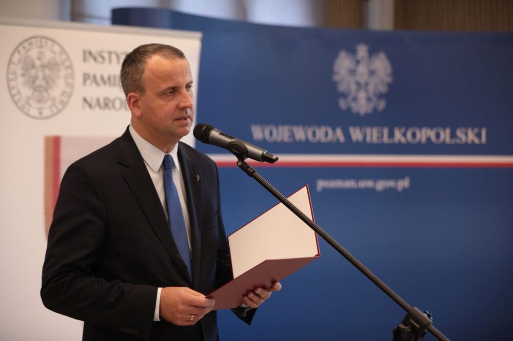 Michał Zieliński, wojewoda wielkopolski. Uroczystość wręczenia Krzyży Wolności i Solidarności działaczom opozycji antykomunistycznej – Poznań, 21 września 2021. Fot. Mikołaj Bujak (IPN)