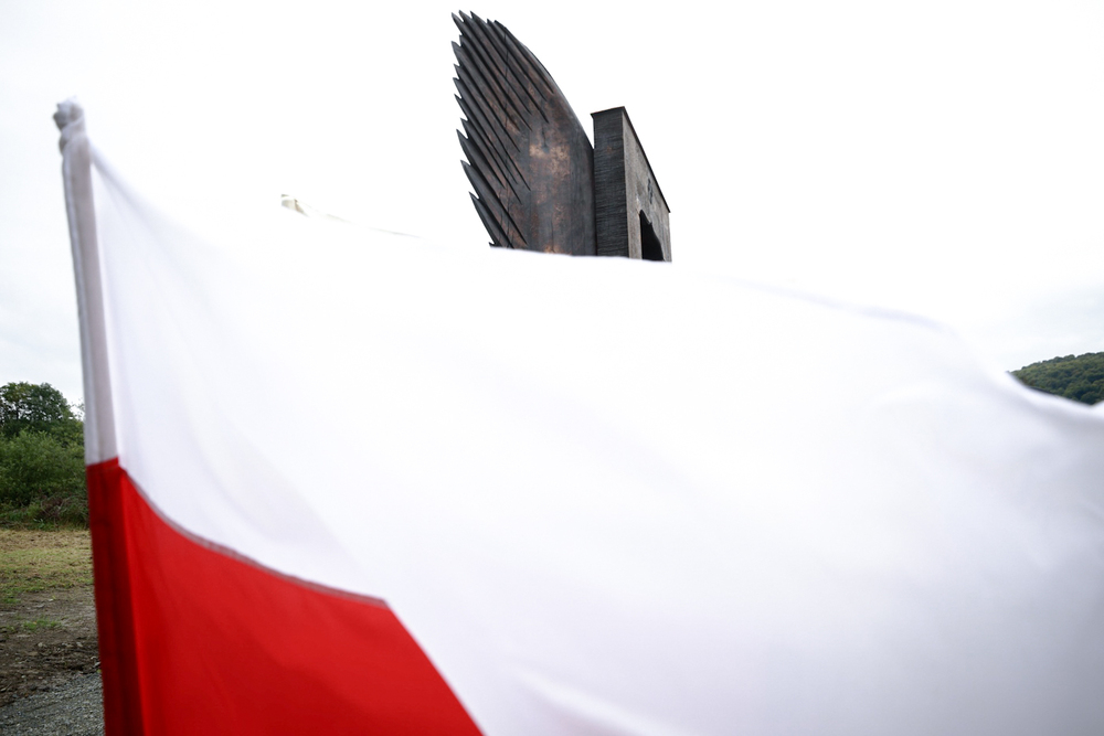 Odsłonięcie pomnika poświęconego Ludziom Wolności i Solidarności z Bieszczad – Wołosate, 25 września 2021. Fot. Sławek Kasper (IPN)