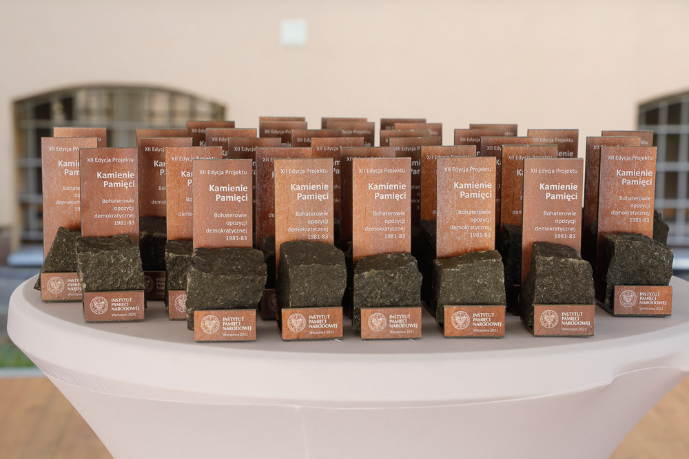 Gala projektu edukacyjnego „Kamienie Pamięci. Bohaterowie opozycji demokratycznej 1981–1983” – Warszawa, 28 września 2021. Fot. Piotr Życieński (IPN)