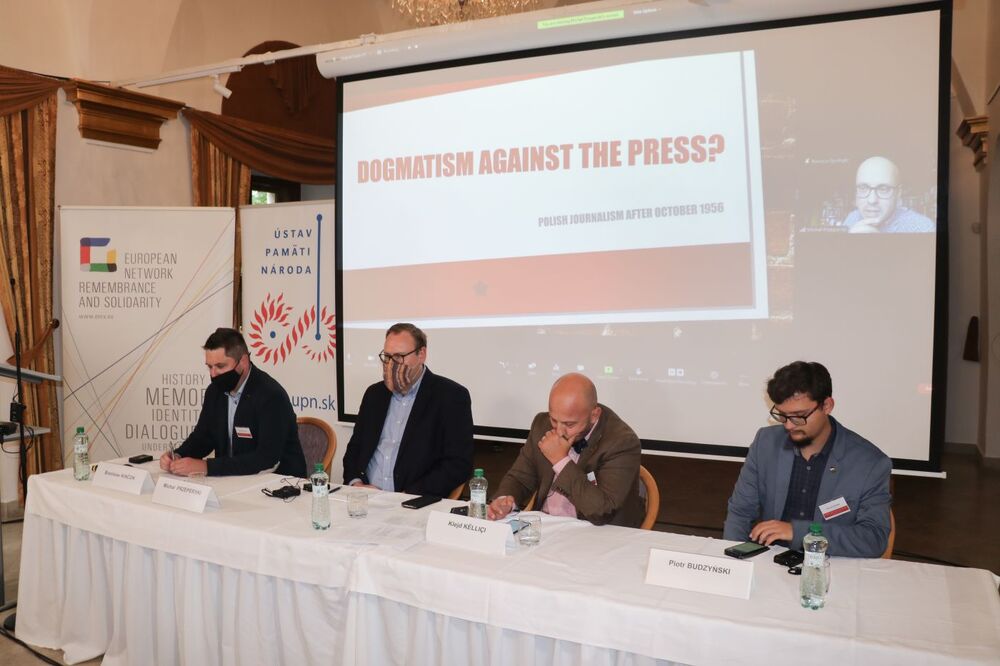 Konferencja „Partie komunistyczne w bloku sowieckim w latach 1956–1968. Od destalinizacji do zmian gospodarczych” – Bratysława, 29 września 2021. Fot. Ústav pamäti národa