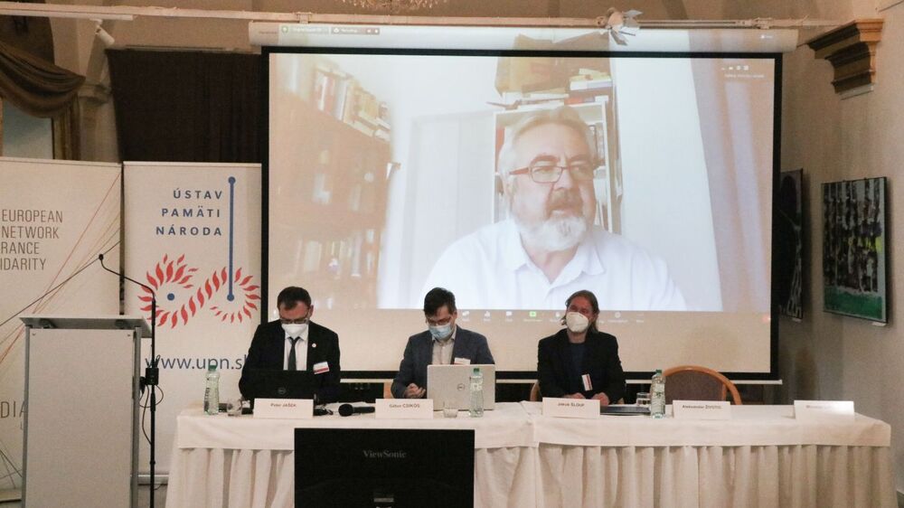 Konferencja „Partie komunistyczne w bloku sowieckim w latach 1956–1968. Od destalinizacji do zmian gospodarczych” – Bratysława, 29 września 2021. Fot. Ústav pamäti národa