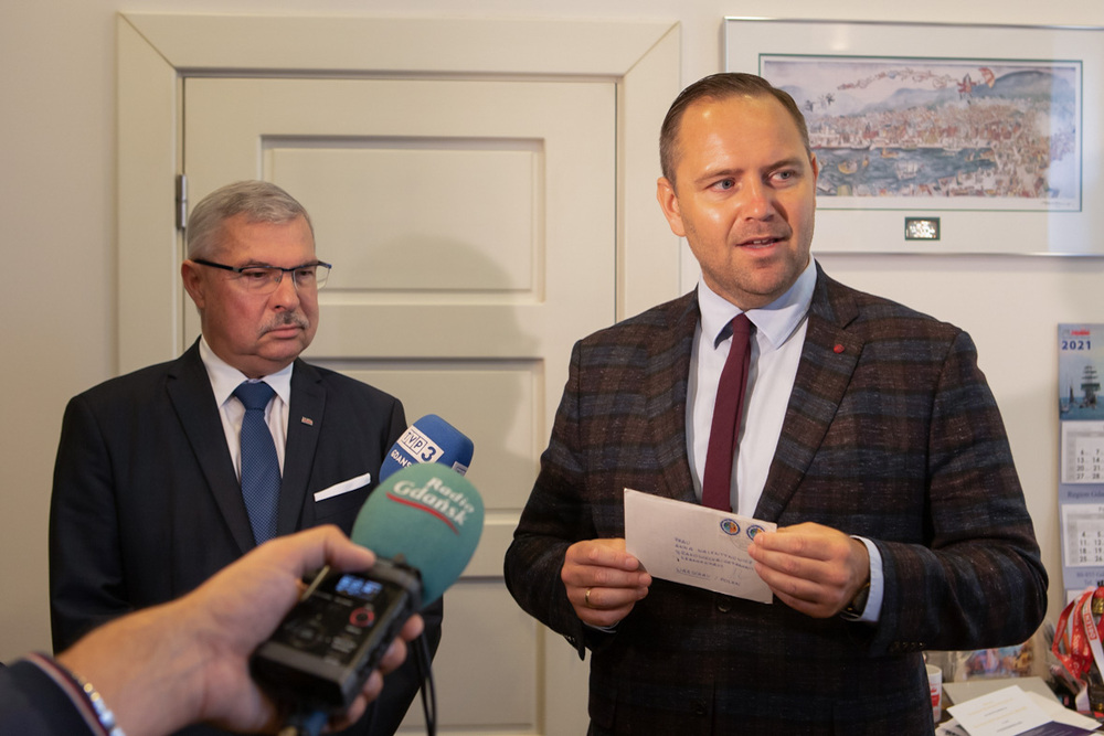 IPN otrzymał nieznaną wcześniej korespondencję z 1982 roku adresowaną do Anny Walentynowicz – Gdańsk, 7 października 2021. Fot. Mikołaj Bujak (IPN)