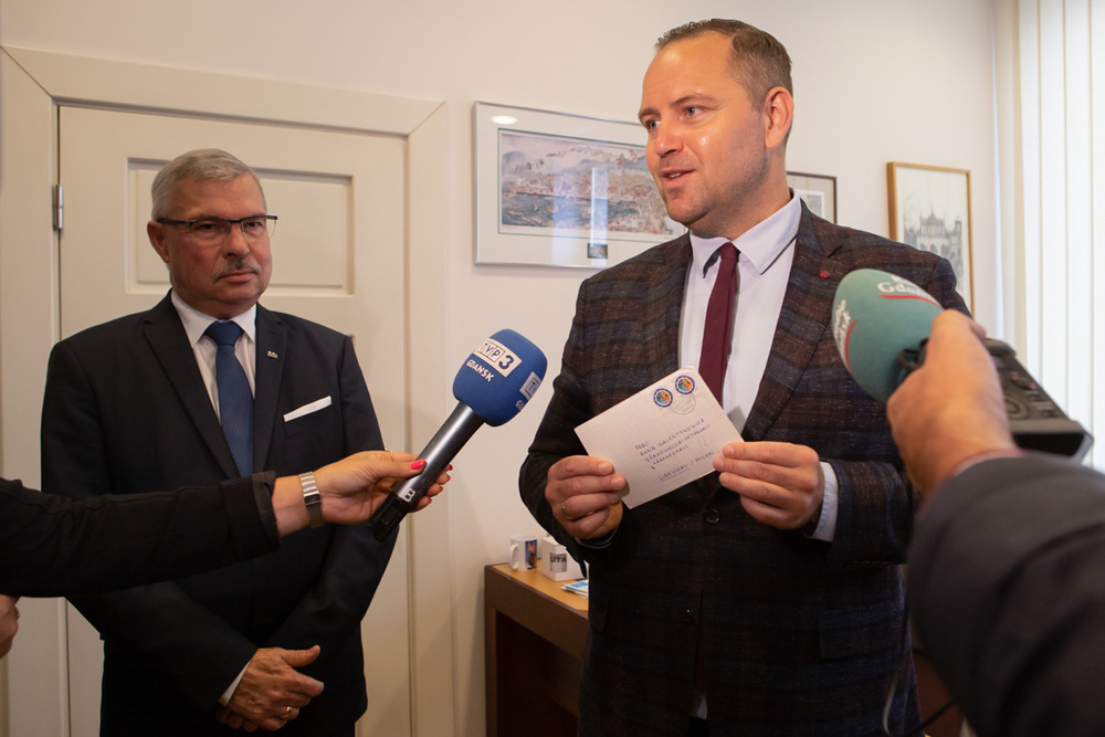 IPN otrzymał nieznaną wcześniej korespondencję z 1982 roku adresowaną do Anny Walentynowicz – Gdańsk, 7 października 2021. Fot. Mikołaj Bujak (IPN)