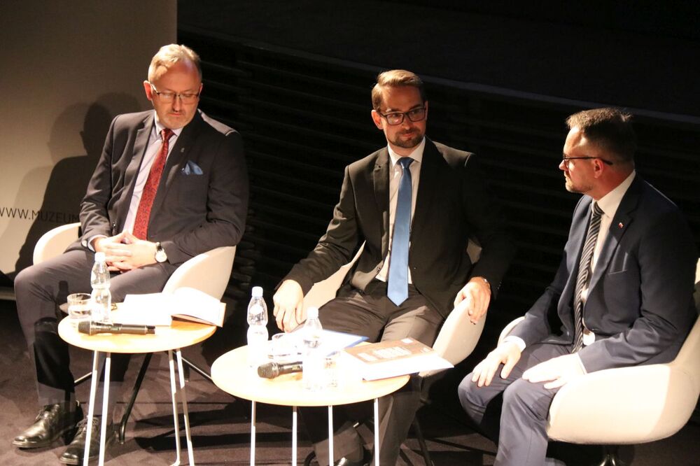 Promocja książki Macieja Jana Mazurkiewicza „Ludobójstwo Niemiec na narodzie polskim (1939–1945). Studium historycznoprawne” – Gdańsk, 7 października 2021. Fot. Jan Hlebowicz (IPN)