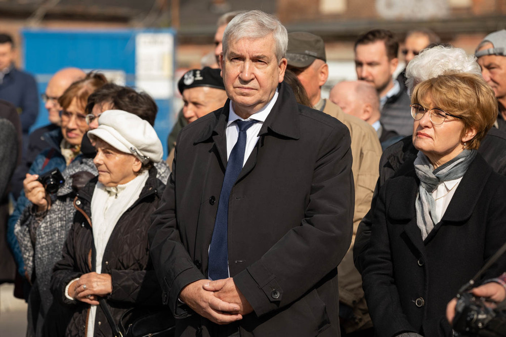 Uroczystość nadania imienia Janusza Kurtyki rondu w Krakowie – 12 października 2021. Fot. Mikołaj Bujak (IPN)