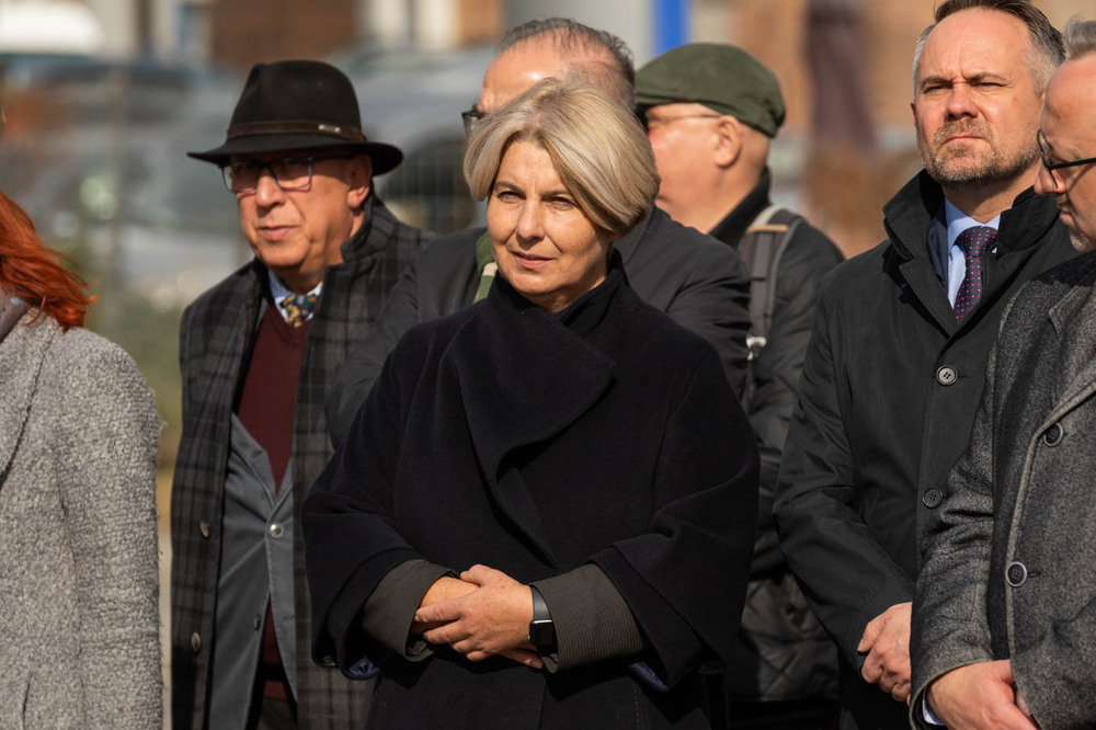 Uroczystość nadania imienia Janusza Kurtyki rondu w Krakowie – 12 października 2021. Fot. Mikołaj Bujak (IPN)