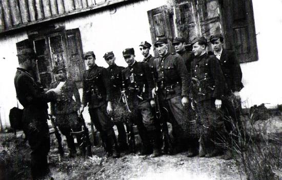 Oddział „Roja” na zbiórce, 10 V 1948 r.