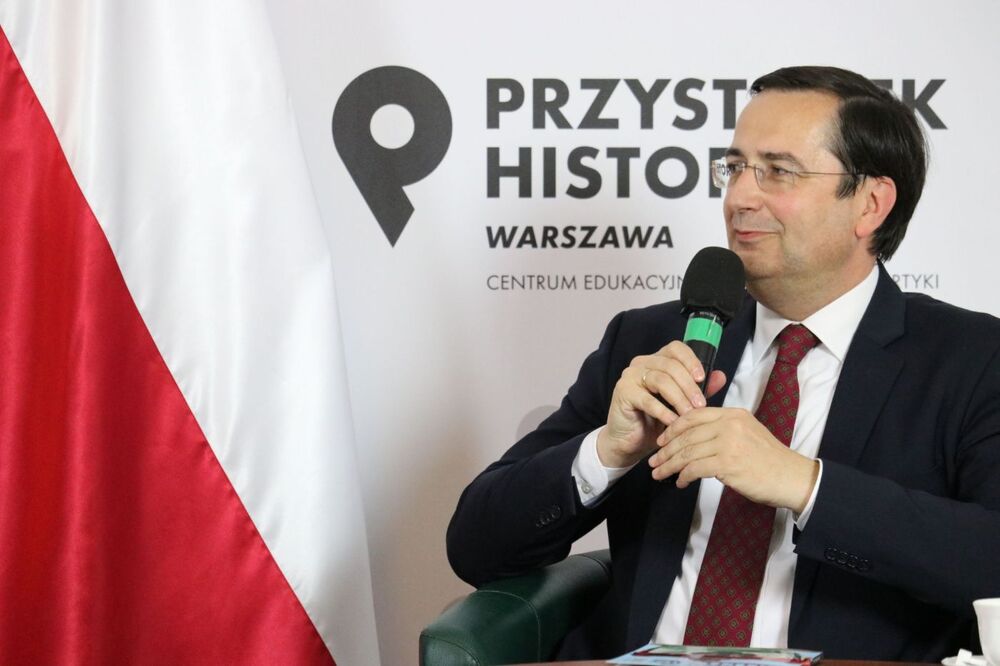 Dr hab. Konrad Białecki (UAM, IPN). Fot. Aleksandra Wierzchowska (IPN)