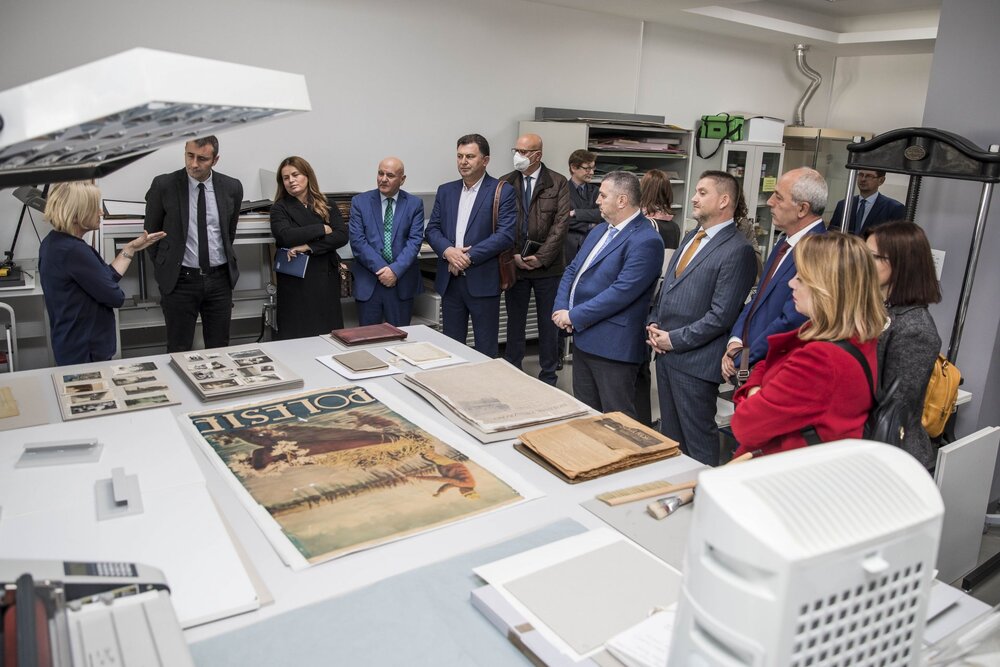 Wizyta studialna delegacji z Albanii w IPN – 12-14 października 2021. Fot. Katarzyna Adamów (IPN)