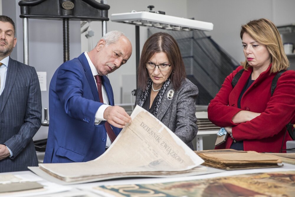 Wizyta studialna delegacji z Albanii w IPN – 12-14 października 2021. Fot. Katarzyna Adamów (IPN)