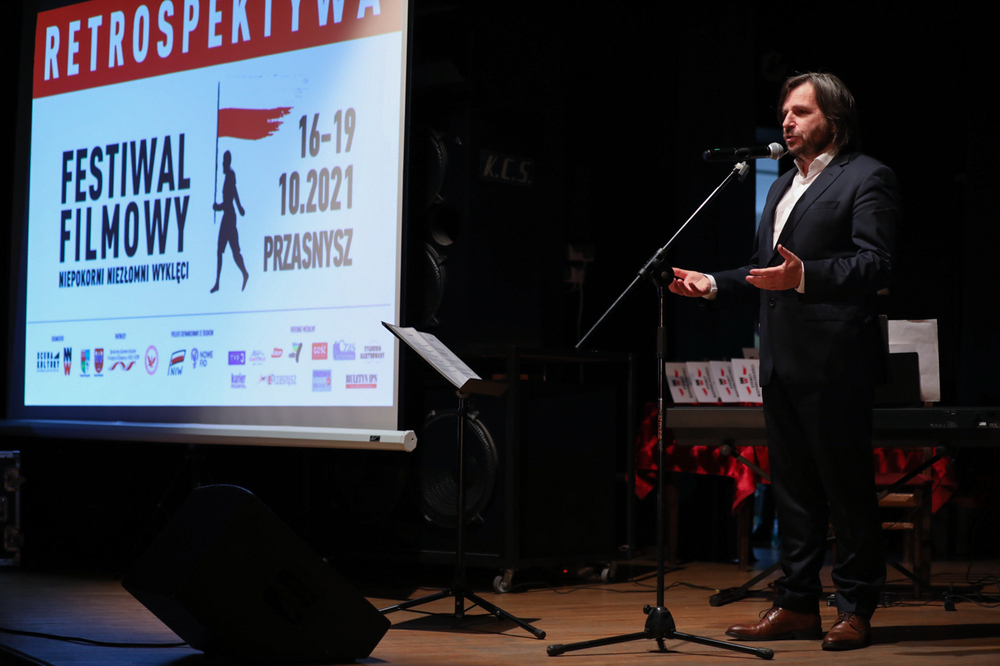 Retrospektywa Festiwalu Filmowego Niepokorni Niezłomni Wyklęci w Przasnyszu – 16 października 2021. Fot. Mikołaj Bujak (IPN)