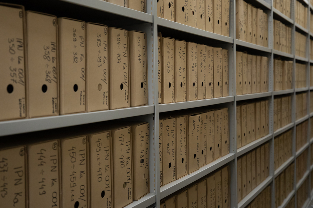 Materiały archiwalne w zasobie Oddziału IPN w Katowicach. Fot. Mikołaj Bujak (IPN)