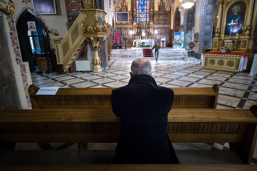 Msza św. w kościele pw. św. Józefa w Ciechanowie – 23 października 2021. Fot. Sławek Kasper (IPN)