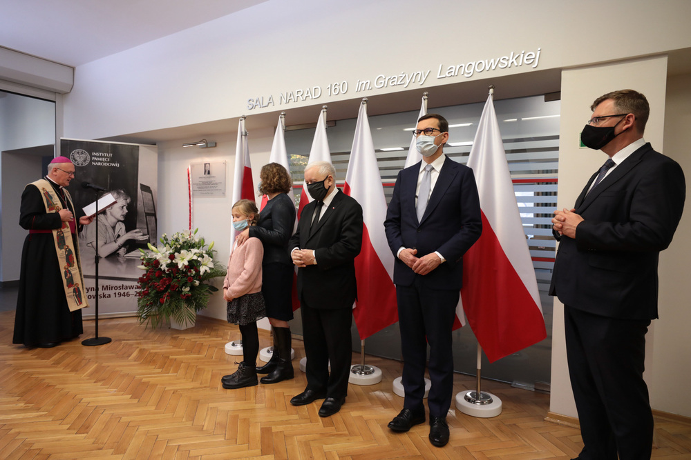 Wręczenie nagrody im. Grażyny Langowskiej – Olsztyn, 25 października 2021. Fot. Mikołaj Bujak (IPN)