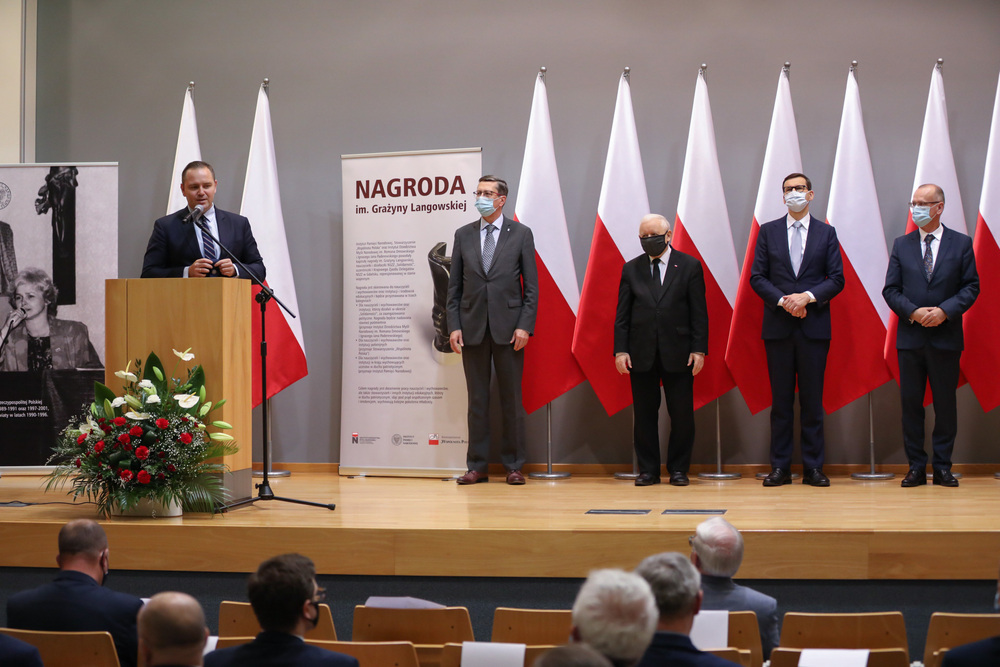 Wręczenie nagrody im. Grażyny Langowskiej – Olsztyn, 25 października 2021. Fot. Mikołaj Bujak (IPN)