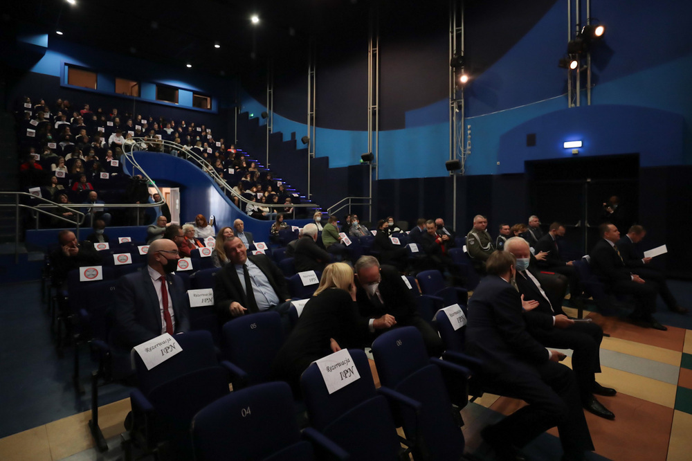 Spotkanie prezesa IPN w Radomiu, poświęcone Teresie Grodzińskiej i kpt. Józefowi Marjańskiemu – 26 października 2021. Fot. Mikołaj Bujak (IPN)