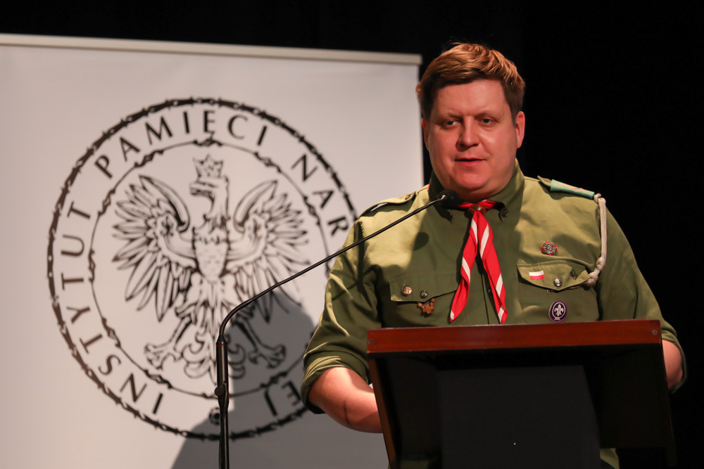 Spotkanie prezesa IPN w Radomiu, poświęcone Teresie Grodzińskiej i kpt. Józefowi Marjańskiemu – 26 października 2021. Fot. Mikołaj Bujak (IPN)