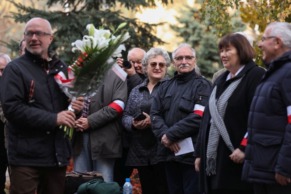 Briefing dotyczący uczczenia 40. rocznicy strajku w Wyższej Szkole Inżynierskiej w Radomiu w 1981 r. – 26 października 2021. Fot. Mikołaj Bujak (IPN)